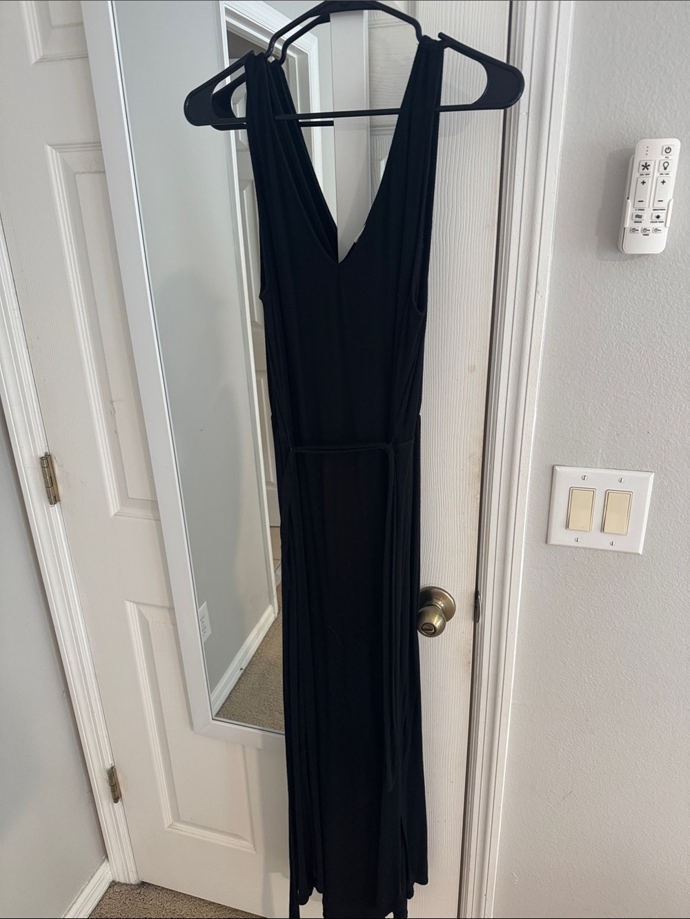 a new day Black Maxi Dress V‑Neck Sleeveless